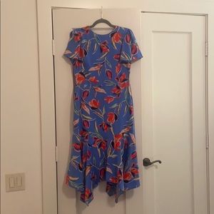 Blue Mid-Length Tea Dress